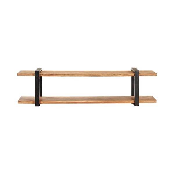 DCRAF Home Hardware Businese Meuble TV en bois dacacia massif 160 x 40 x 40 cm