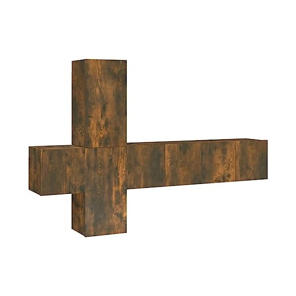 DCRAF Centres de divertissement et meubles TV, 5 pièces en chêne fumé