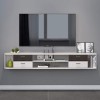 Étagère Meuble TV Mural Meuble Mural Multifonctionnel Console Audio/vidéo Plateau TV Suspendu Console TV Console multimédia f