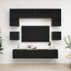 VEEKI Meuble TV, Meuble TV Suspendu, Meuble, Meuble TV avec Rangement，Meuble Industriel, Convient pour Salon ou Chambre, Ense