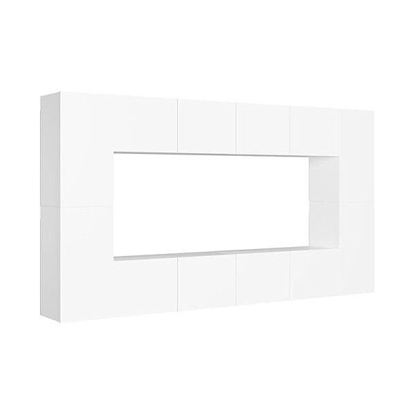 VEEKI Meuble TV, Meuble TV Suspendu, Meuble, Meuble TV avec Rangement，Meuble Industriel, Convient pour Salon ou Chambre, Ense