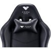 Com4Gaming Argon 2023-Onyx Fauteuil de jeu en cuir synthétique respirant, cuir synthétique, onyx noir, 165-195 cm