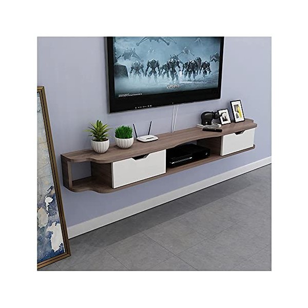 Meuble TV Meuble TV Unités Murales pour Salon Console TV Meuble TV Meuble Mural 3 Compartiments pour Salon Chambre Bureau Sal