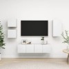 Home Hardware Businese Meuble TV 5 pièces en bois Blanc