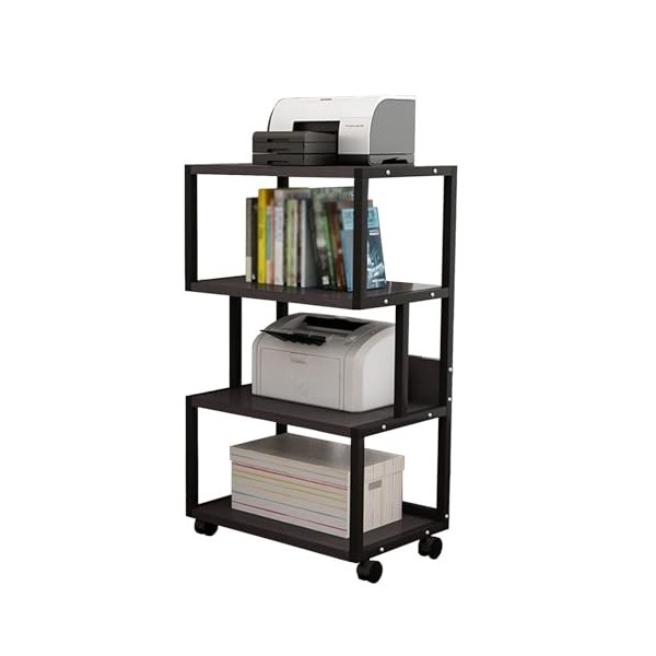 Support Multimédia AV À 4 Niveaux, Cadre Dangle En Bois, Armoire De Composants, Support Audio Stéréo, Tour Idéale For La Vie