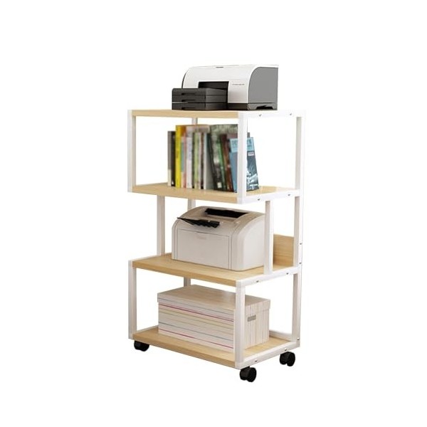 Support Multimédia AV À 4 Niveaux, Cadre Dangle En Bois, Armoire De Composants, Support Audio Stéréo, Tour Idéale For La Vie