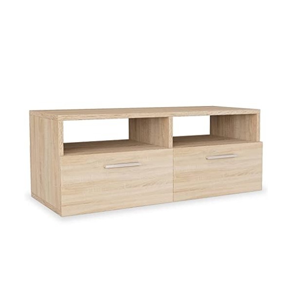 Meuble TV,Banc TV,Meuble TV Suspendu,Étagère TV Flottante, Support de Télévision Flottant Fixé au Mur Centre de Console Multi