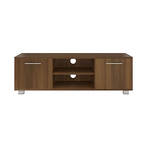 Générique Meuble TV Chêne Marron 110x40x35 cm Bois dingénierie,20.3 KG,340626, Meubles, Meubles TV