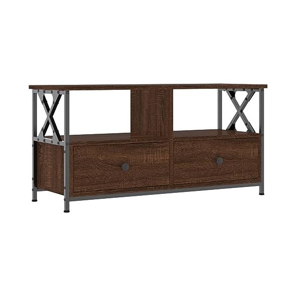 WREWING Meuble TV,Bas Table TV Support de Télévision en Bois pour Salon Chambre Salle à Manger,Support pour Téléviseur Jusqu’