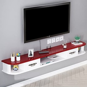 WANGPP Meuble TV Flottant/Suspendu,Meuble TV Mural,Meuble TV Flottant en Bois,Unité De Divertissement Économiser De lespace,