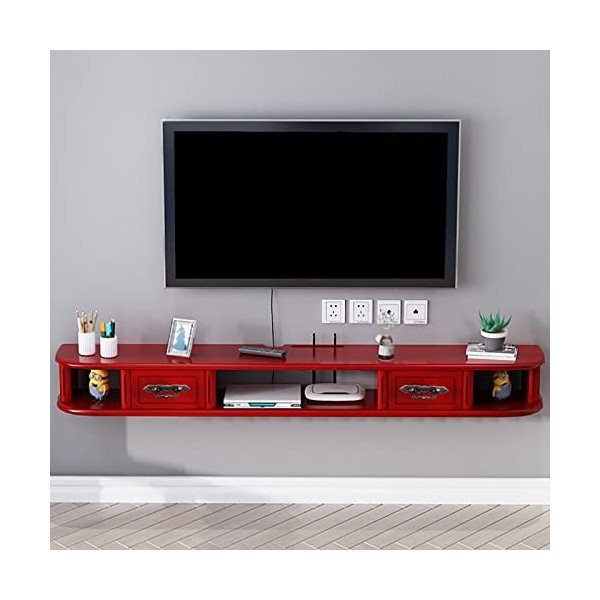 WANGPP Meuble TV Flottant/Suspendu,Meuble TV Mural,Meuble TV Flottant en Bois,Unité De Divertissement Économiser De lespace,