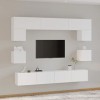 VEEKI Meuble TV, Meuble TV Suspendu, Meuble TV Industriel, Meuble TV Bois, Meuble Chambre, Convient pour Salon ou Chambre, En