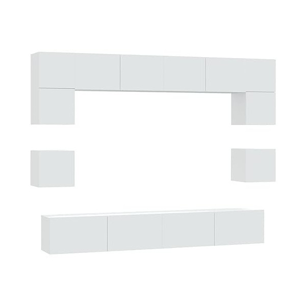 VEEKI Meuble TV, Meuble TV Suspendu, Meuble TV Industriel, Meuble TV Bois, Meuble Chambre, Convient pour Salon ou Chambre, En