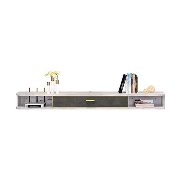 Meuble TV Flottant Meuble Meuble TV Meuble TV Unités Murales pour Salon Set-Top Box Support Multifonctionnel Console Média Mu