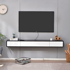 Meuble TV mural Meuble TV flottant - Étagère murale flottante pour téléviseur de 47,2 pouces, étagères de rangement murales p