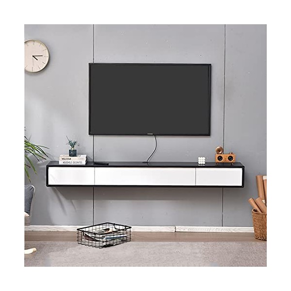 Meuble TV mural Meuble TV flottant - Étagère murale flottante pour téléviseur de 47,2 pouces, étagères de rangement murales p