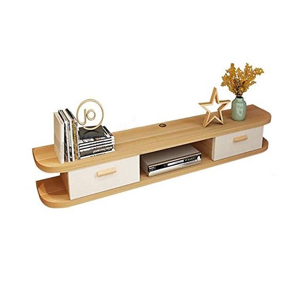 Meuble TV, Meubles Console TV Flottante Console Média Murale pour La Maison Organisateur Parfait pour Votre Espace de Diverti