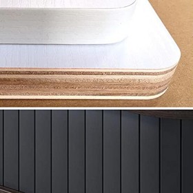 Meuble TV Flottant Meuble TV Flottant, Porte coulissante sur Les Deux côtés, étagère Murale pour téléviseur avec Trou de Fil,