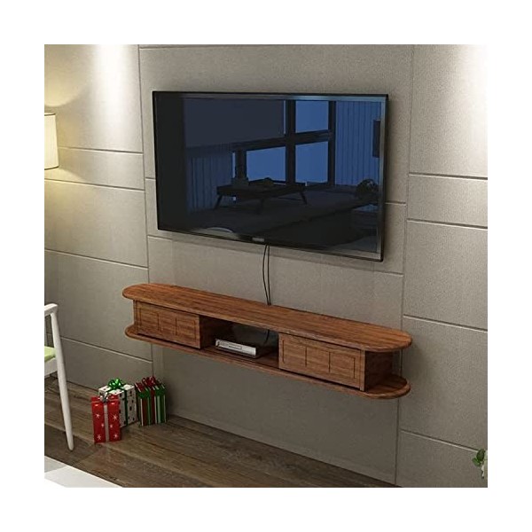 Meuble TV Mural, Meuble TV, Console multimédia, Centre de Divertissement, étagère Flottante Audio-vidéo, étagère de Rangement
