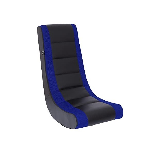 Ace Bayou ABC Life Style Meuble vidéo à bascule, pour adulte, noir/bleu à rayures