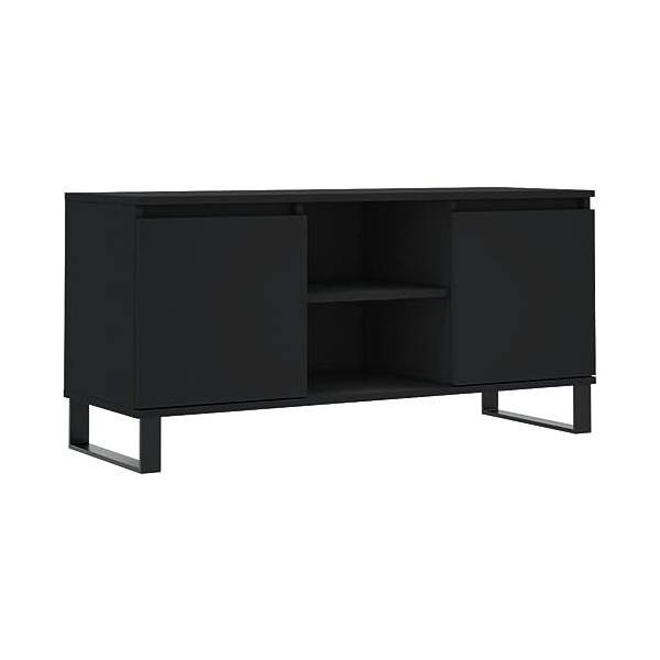 vidaXL Meuble TV chêne fumé 104x35x50 cm Bois dingénierie