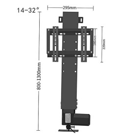RAJYQODIS Support TV Motorisé, Élévateur Électrique Télescopique pour TV avec Levage Automatique, Convient Aux Téléviseurs De