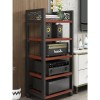 Support De Lecteur Multimédia For Support Audio Amovible À 5 Couches, Armoire De Rangement Multifonctionnelle Avec Planches D