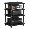 Support TV HiFi Rack AV Shelf 1/2/3/4 Niveaux Support Damplificateur De Support De Haut-parleur Support Damplificateur De B