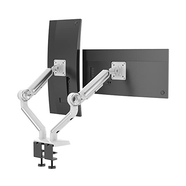 SHOPPINGALL SA-GE62U Support de moniteur double robuste pour écrans compatibles VESA de 13 à 35" - Chaque bras pneumatique à 