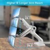 SHOPPINGALL SA-GE62U Support de moniteur double robuste pour écrans compatibles VESA de 13 à 35" - Chaque bras pneumatique à 