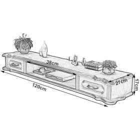 Meuble TV Meuble TV Unités Murales pour Salon Meuble TV Flottant Meuble TV Mural Suspendu Divertissement Media Center Console