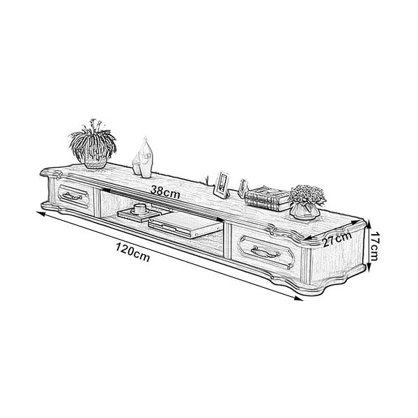 Meuble TV Meuble TV Unités Murales pour Salon Meuble TV Flottant Meuble TV Mural Suspendu Divertissement Media Center Console