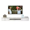 Meuble TV Mural Console multimédia Murale avec 2 Tiroirs, Meuble TV Mural Flottant de 47,2 Pouces, Étagère TV Flottante Centr