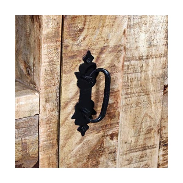 xingshuoonline Meuble pour la TV en Bois de Manche Raquettes 120&nbsp;x 30&nbsp;x 50&nbsp;cm Meuble TV avec 4&nbsp;Roues de Fer