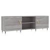 vidaXL Meuble TV Gris béton 150x30x50 cm Bois dingénierie