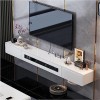 CENAP Meuble TV Mural,Meuble TV Suspendu,Meuble TV Flottant Mural Console Multimédia Gaming Grand Rangement Divertissement Ét