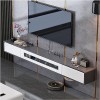 CENAP Meuble TV Mural,Meuble TV Suspendu,Meuble TV Flottant Mural Console Multimédia Gaming Grand Rangement Divertissement Ét