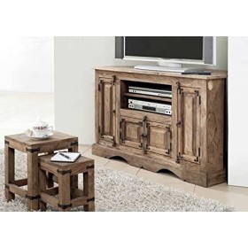 Meuble dangle - Bois Massif de Palissandre huilé - Style Colonial/Ethnique - Leeds 10