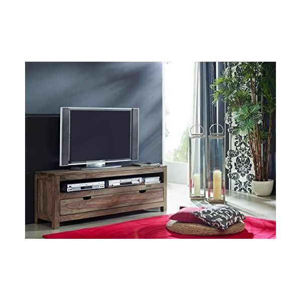 Meuble TV - Bois Massif de Palissandre huilé - Nature Grey 153