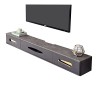 Meuble TV Mural Meuble TV Flottant – Console multimédia Murale avec 2 tiroirs, Meuble TV Flottant pour Centre de Divertisseme