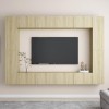 VEEKI Meuble TV, Meuble TV Suspendu, Meuble, Meuble TV avec Rangement，Meuble Industriel, Convient pour Salon ou Chambre, Ense