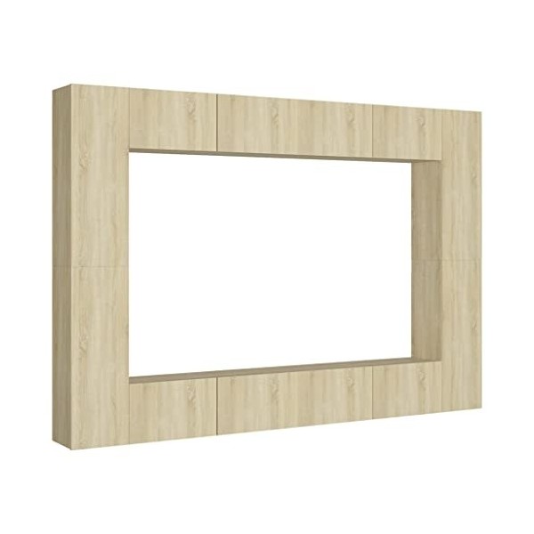 VEEKI Meuble TV, Meuble TV Suspendu, Meuble, Meuble TV avec Rangement，Meuble Industriel, Convient pour Salon ou Chambre, Ense