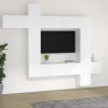 VEEKI Meuble TV, Meuble TV Suspendu, Meuble TV Industriel, Meuble TV Bois, Meuble Chambre, Convient pour Salon ou Chambre, En
