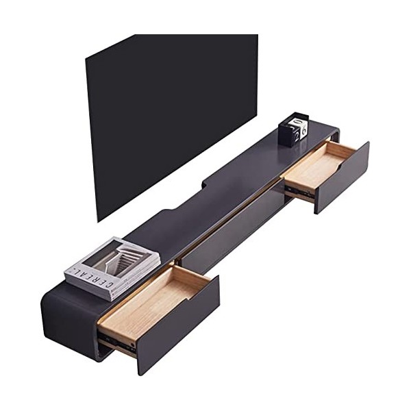 StrOux Meuble TV Flottant Meuble TV Mural, Console Murale pour Meuble TV, Meuble TV Flottant, Étagère de Rangement multimédia