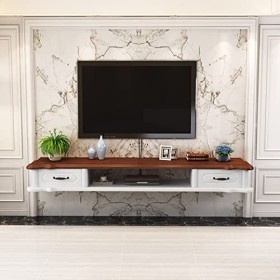 Étagère TV Murale Centre de Divertissement Console multimédia en Bois Meuble de Rangement Meuble TV Flottant Meuble de Rangem