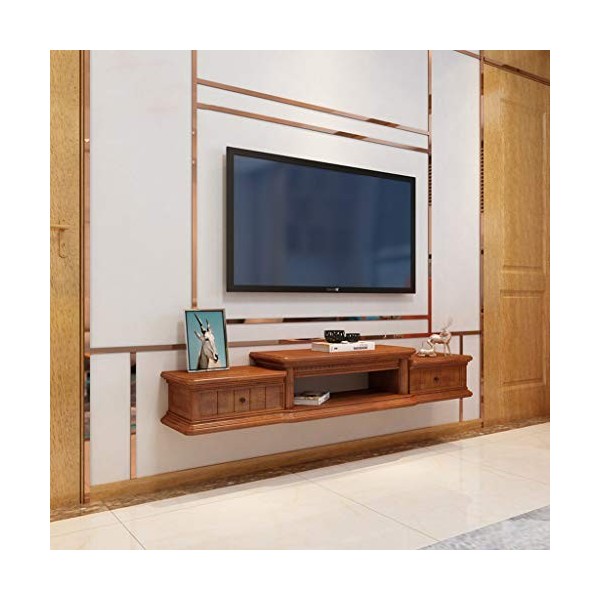 Meuble de télévision Mural Étagère Flottante Étagère Murale TV Fond Décoration Murale Étagère Salon Chambre Étagère Meuble TV