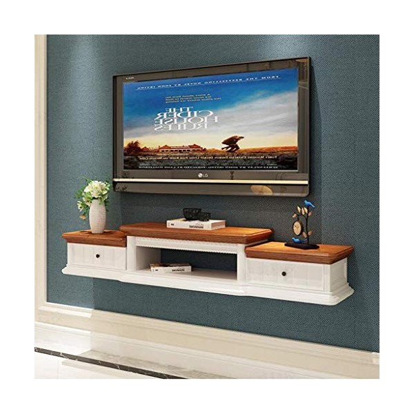 Meuble de télévision Mural Étagère Flottante Étagère Murale TV Fond Décoration Murale Étagère Salon Chambre Étagère Meuble TV