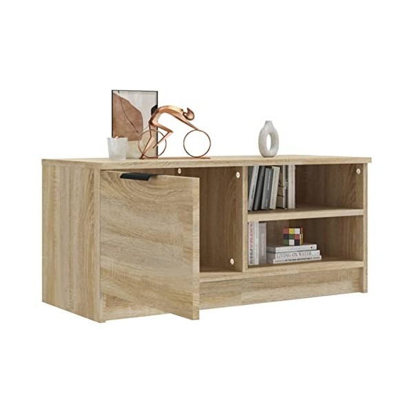Tidyard Meuble TV stéréo TV Meuble TV Meuble TV TV Buffet TV Meuble TV Meuble TV Hi-Fi Meuble TV 80 x 35 x 36,5 cm L x P x H