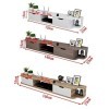 StrOux Meuble TV Flottant Meuble Meuble TV Meuble TV Mural pour Salon Console TV Meuble TV Meuble Mural 3 Compartiments pour