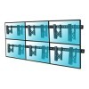 KIMEX - Support TV - Mur dimages - pour 6 écrans 49-55 - 017-2023K